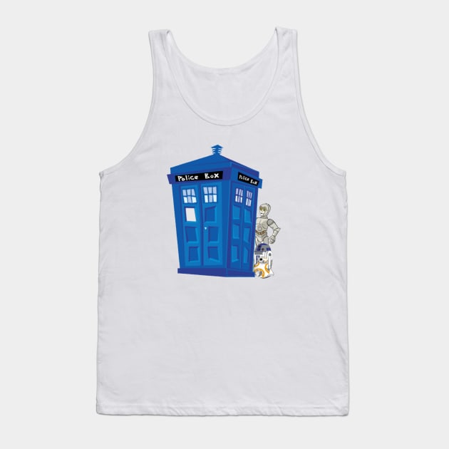 Timey Wimey Droids Tank Top by YodaShirtForMe